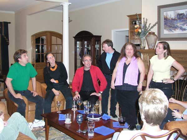 singing at Laura's house